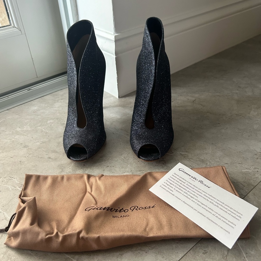 Gianvito Rossi Vamp Bright Anthracite